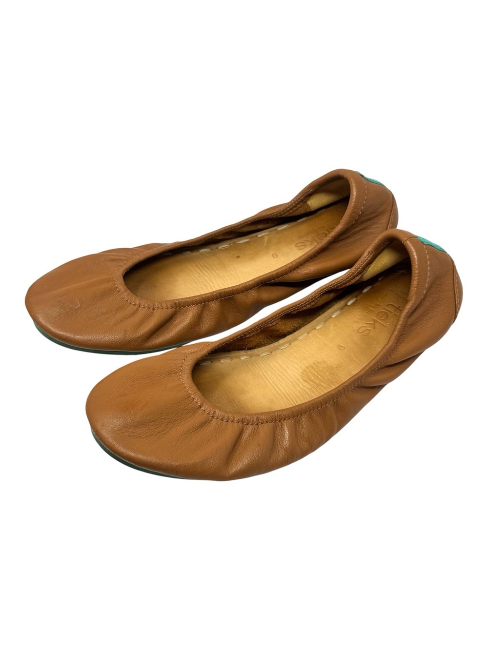 Tieks Foldable Nappa Leather Ballet Flats Women’s Sz 9 Chestnut Brown